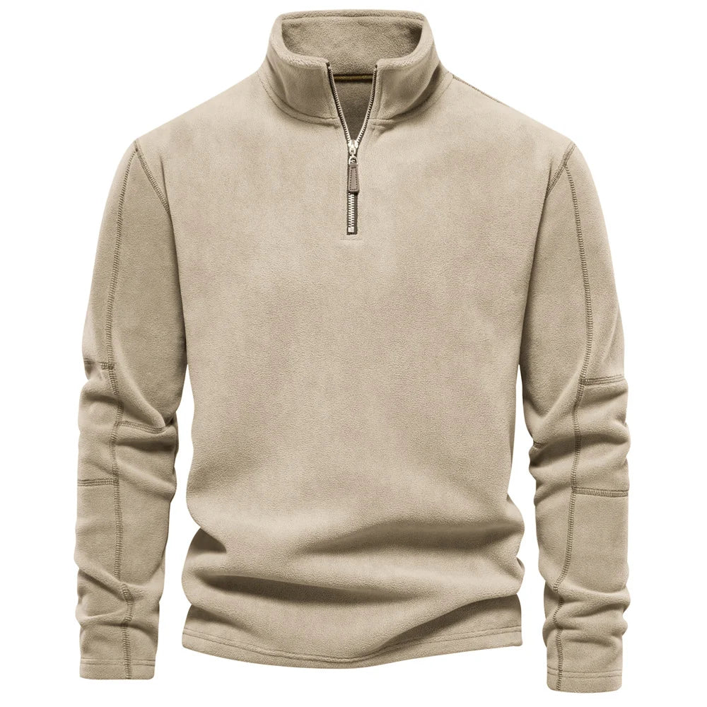 Marc – Sweat à Col Zippé en Soft Shell pour Hommes