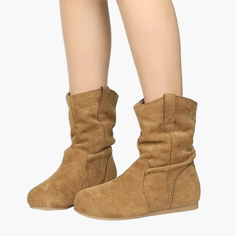Bottes plates femme style décontracté pour automne et hiver