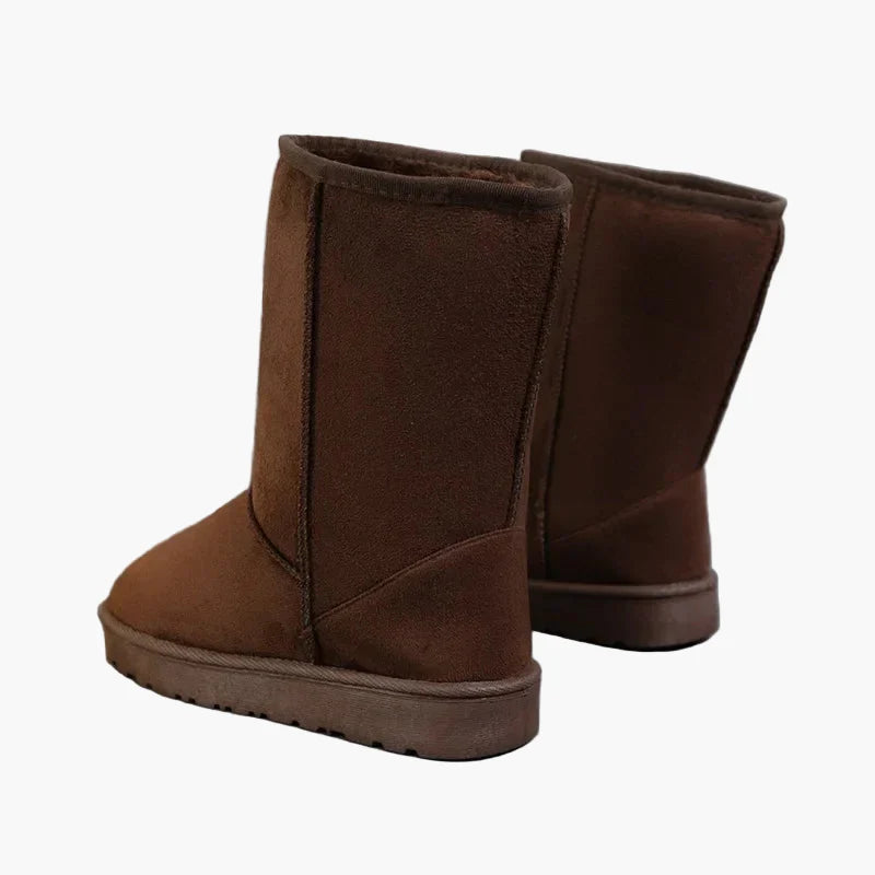 Bottes d'hiver décontractées pour femme - Style classique polyvalent pour temps froid