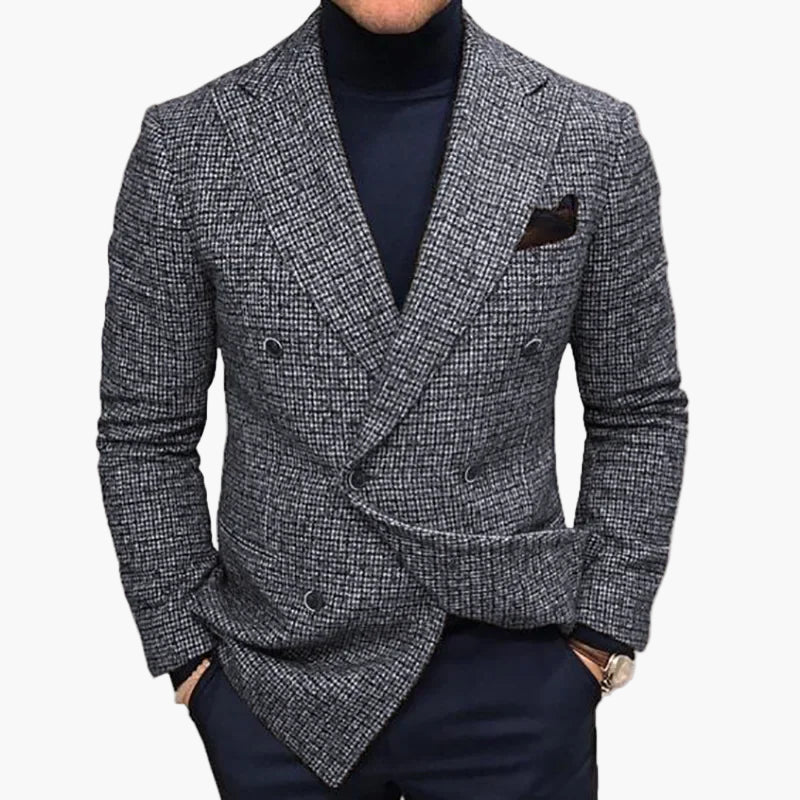Veste blazer croisée élégante pour homme style business et soirée