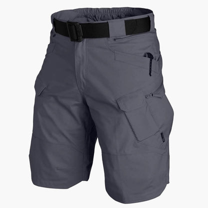 Men's Waterproof Tactical Shorts Military Style Multi-Pocket for Hiking and Outdoor Activities