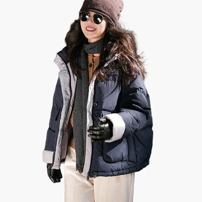Doudoune Femme Style Urbain Hiver Décontracté Chaud pour Extérieur