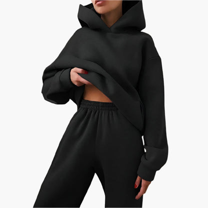 Ensemble Survêtement Décontracté Femme - Hoodie Oversize et Jogging Confortable pour la Maison et les Loisirs