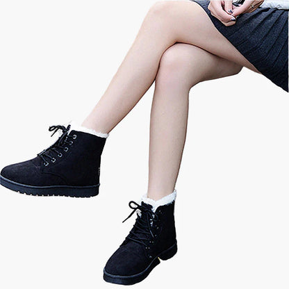 Bottes d'hiver montantes pour femme style décontracté chaud
