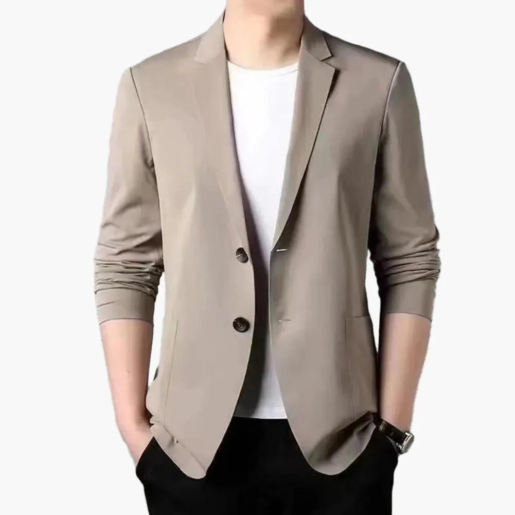 Blazer décontracté pour homme style moderne, idéal pour les occasions professionnelles et quotidiennes