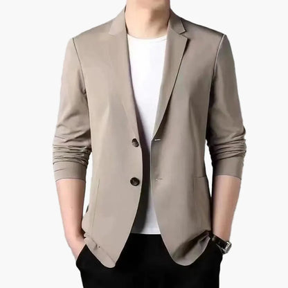 Blazer décontracté pour homme style moderne, idéal pour les occasions professionnelles et quotidiennes