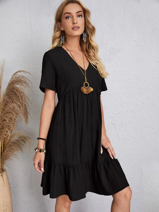 Robe Flowy à col en V