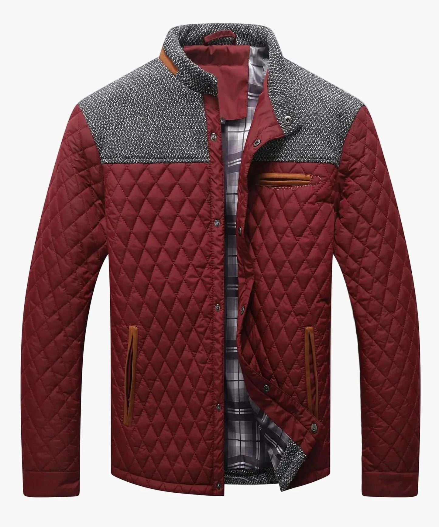 Veste matelassée homme style bomber casual pour l’automne et l’hiver