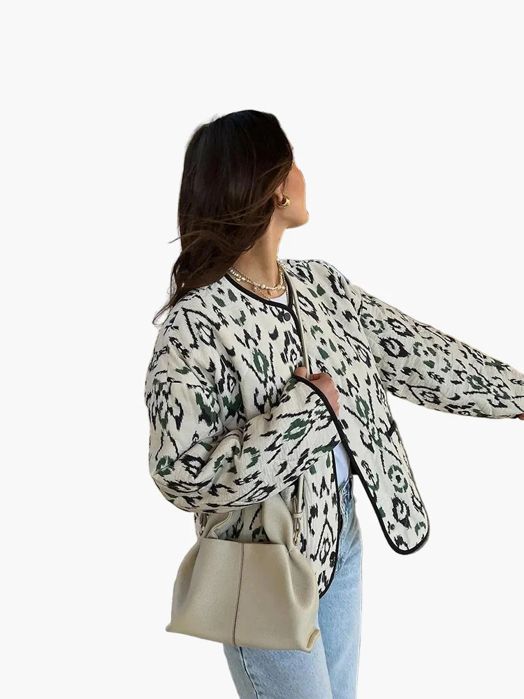 Veste matelassée femme style bohème chic décontracté