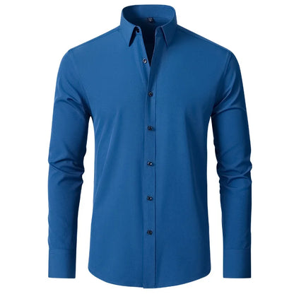 Leon – Chemise Slim-Fit Extensible pour Homme