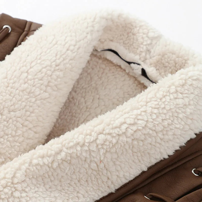 Veste d'hiver femme style aviateur avec col châle et ceinture – Élégance décontractée pour temps froid