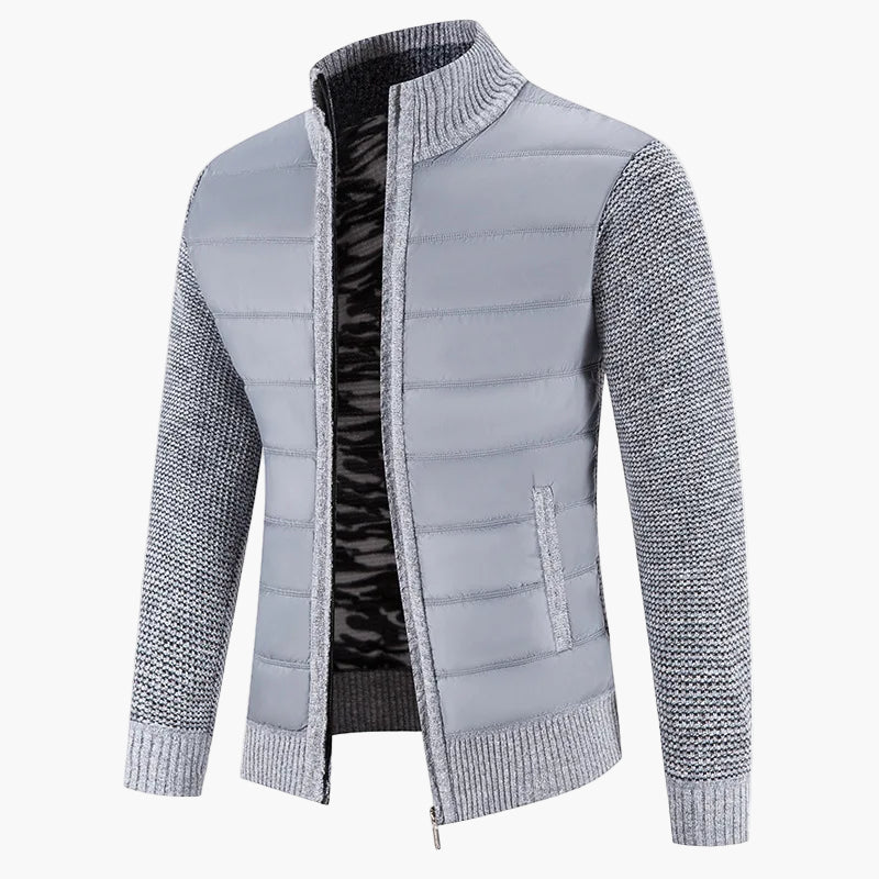 Veste décontractée pour homme style urbain à manches longues avec fermeture éclair