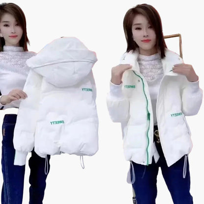 Veste d'hiver décontractée pour femme avec capuche, style urbain, idéale pour temps froid