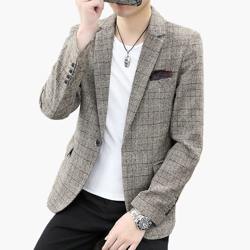 Blazer décontracté homme style urbain élégant pour toutes occasions