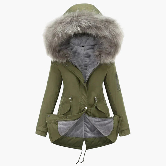 Parka d'hiver à capuche pour femme – Style élégant et chaud pour l'hiver
