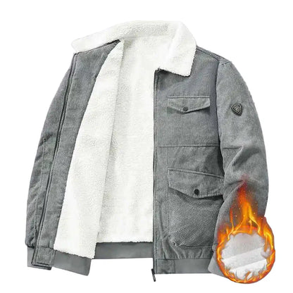 Veste chaude style urbain pour homme avec doublure épaisse – Idéale pour l'hiver et les activités décontractées
