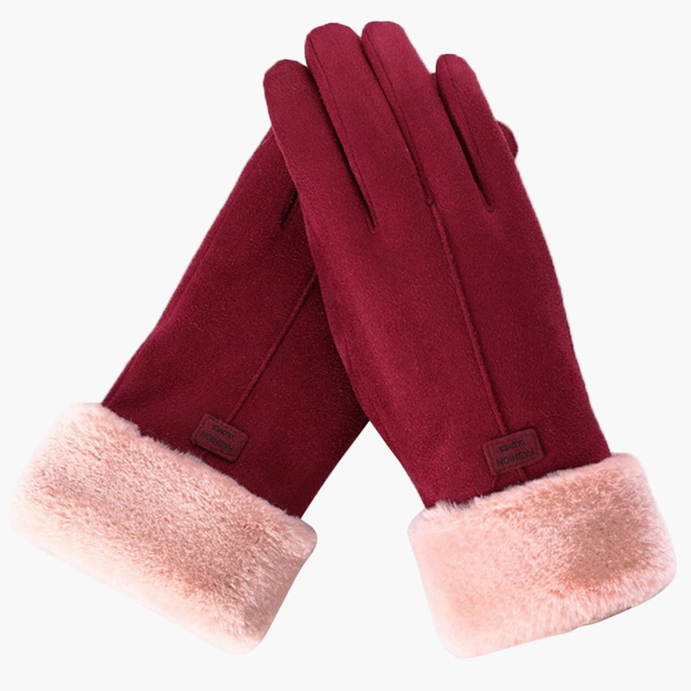Gants d'hiver pour femmes, style élégant, chauds et résistants pour écran tactile
