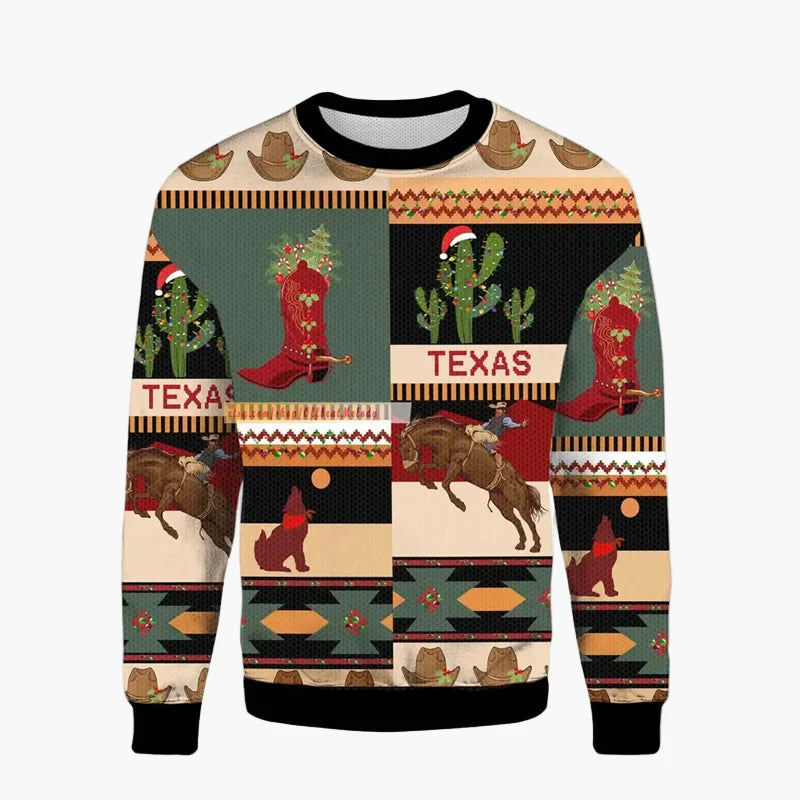 Pull de Noël Homme Style Ugly Sweater – Humour Série Télé, Fête de Noël