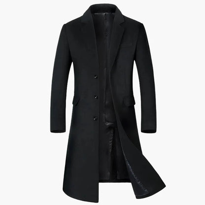 Manteau long homme style élégant pour affaires et occasions formelles