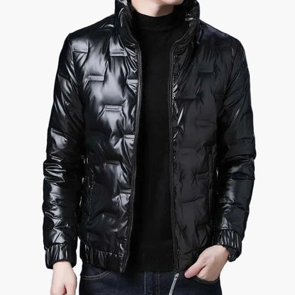 Blouson Homme Style Urbain Brillant pour Hiver et Automne