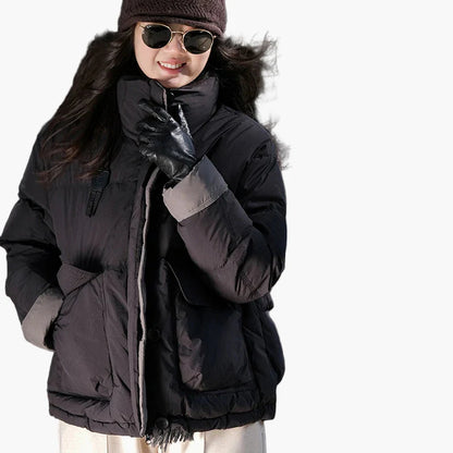 Doudoune Femme Style Urbain Hiver Décontracté Chaud pour Extérieur