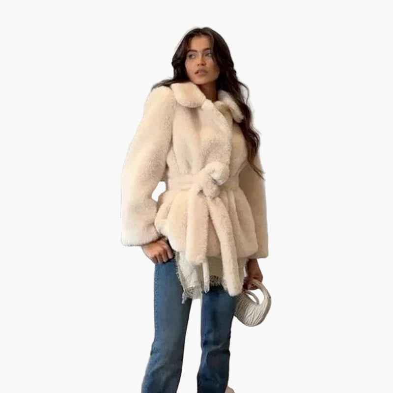 Manteau ceinturé femme style élégant pour l'hiver et les occasions habillées