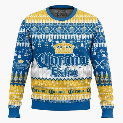 Pull de Noël homme style Ugly Sweater Corona Extra – Édition festive