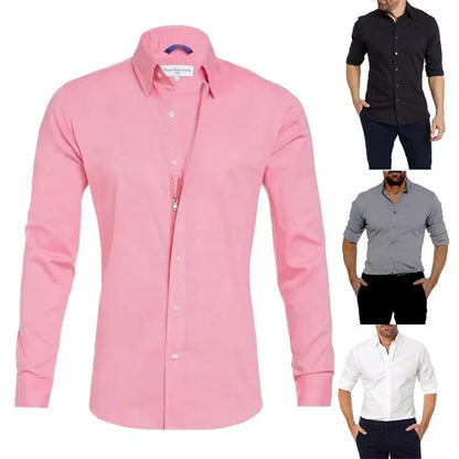 Richard – Chemise Slim en Coton pour Hommes