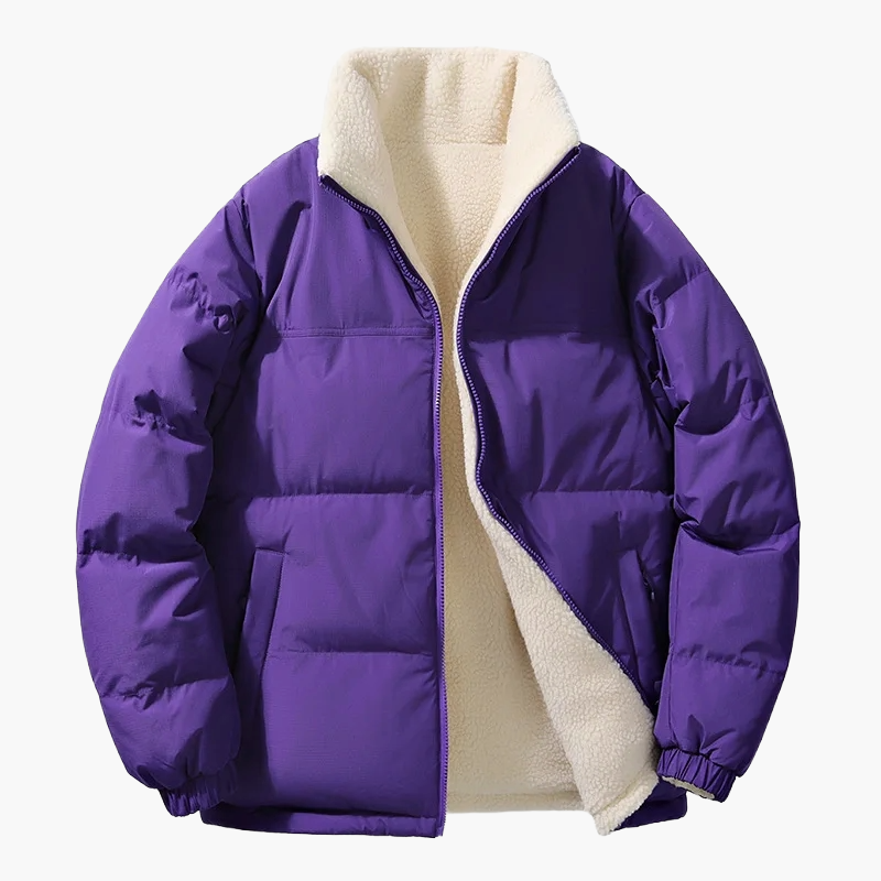 Veste doudoune homme style urbain coupe ample avec doublure chaude