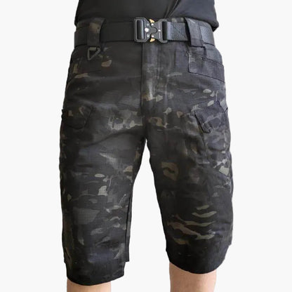 Men's Waterproof Tactical Shorts Military Style Multi-Pocket for Hiking and Outdoor Activities