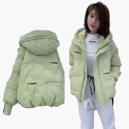 Veste d'hiver décontractée pour femme avec capuche, style urbain, idéale pour temps froid