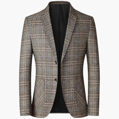 Veste de costume homme élégante à carreaux style moderne pour affaires ou occasions formelles