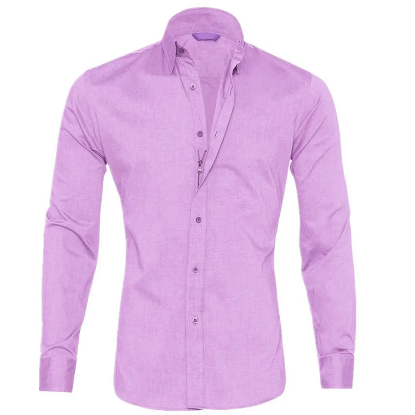 Richard – Chemise Slim en Coton pour Hommes