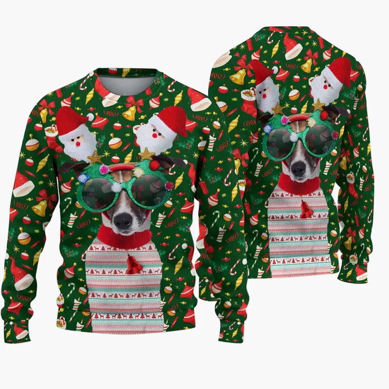 Pull de Noël Homme Style Ugly Sweater – Humour Série Télé, Fête de Noël