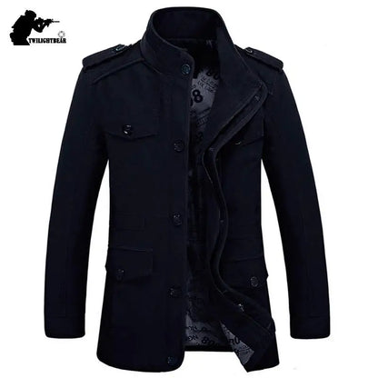 Veste militaire décontractée pour homme style urbain – Manteau automne/hiver élégant