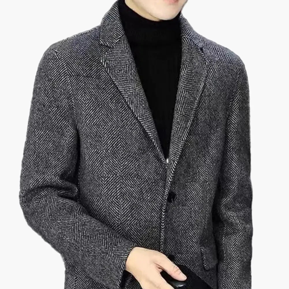 Blazer Homme Élégant Style Décontracté pour Affaires et Sorties