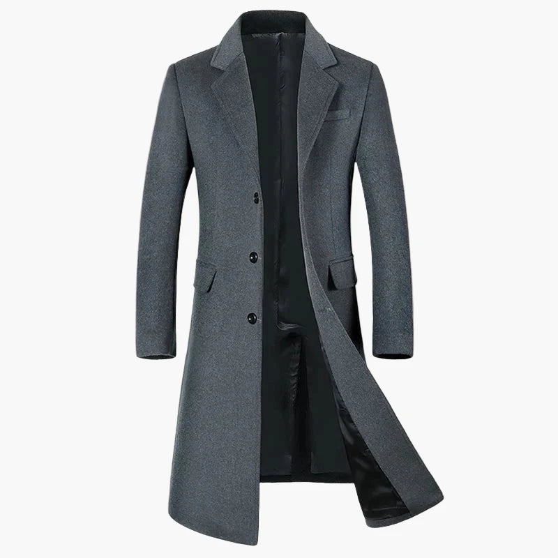 Manteau long homme style élégant pour affaires et occasions formelles
