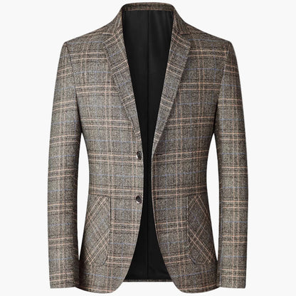 Veste de costume homme élégante à carreaux style moderne pour affaires ou occasions formelles