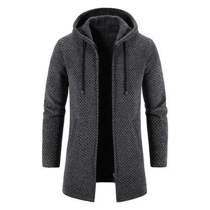 Thomas – Manteau Long d'Hiver pour Hommes avec Capuche Élégante