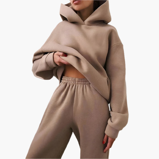 Ensemble Survêtement Décontracté Femme - Hoodie Oversize et Jogging Confortable pour la Maison et les Loisirs