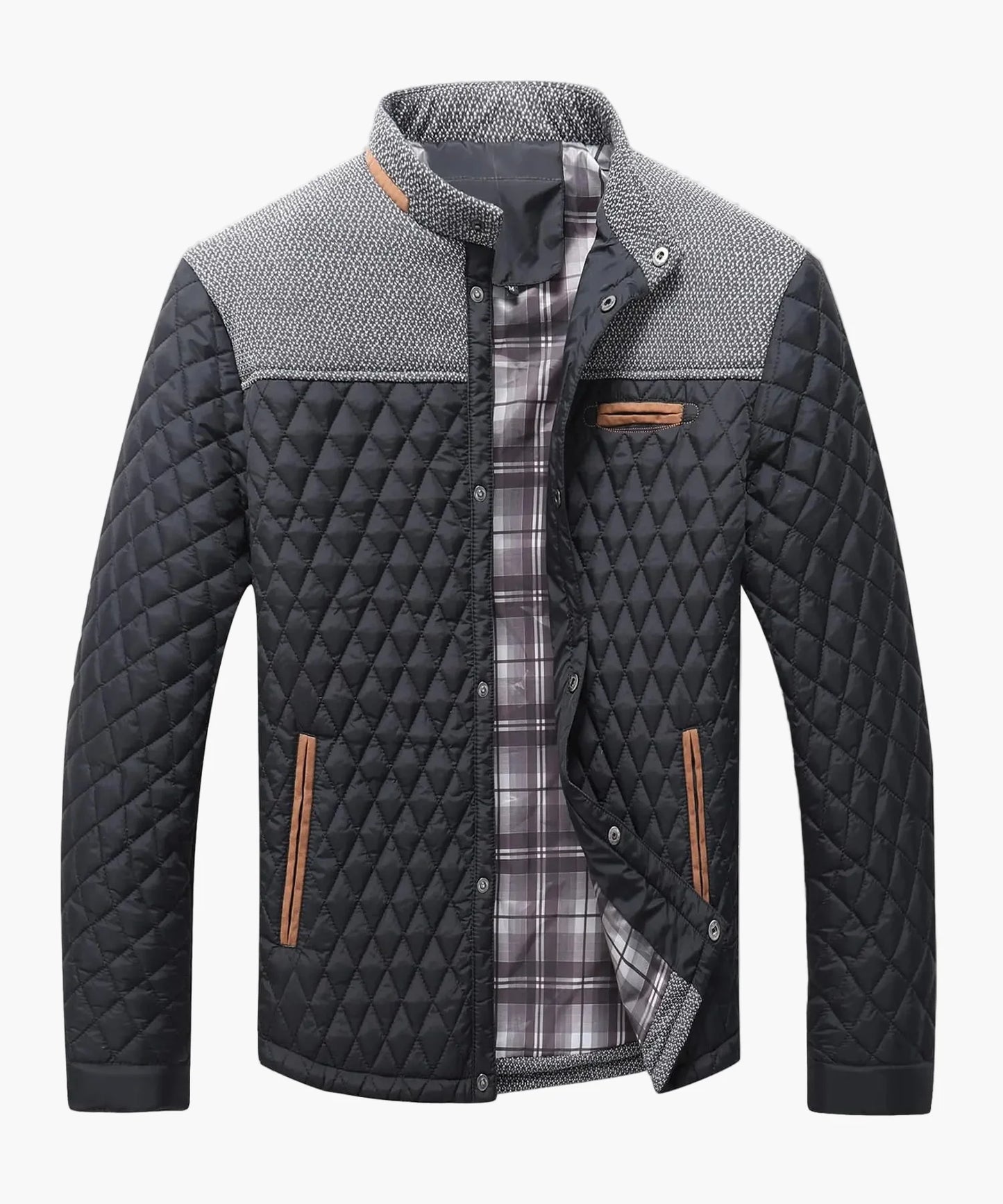 Veste matelassée homme style bomber casual pour l’automne et l’hiver