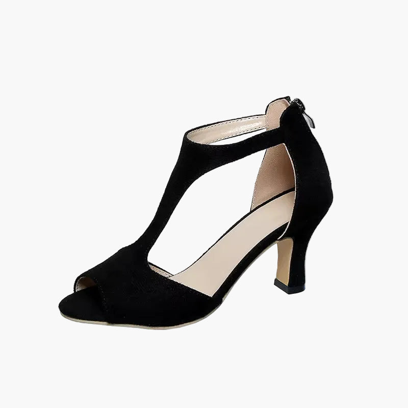 Medium-heeled women's shoes elegant evening style