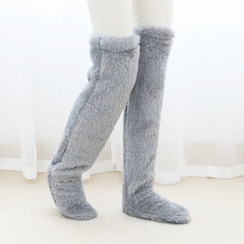 Samantha – Chaussettes Hautes en Tissu Ultra-Doux