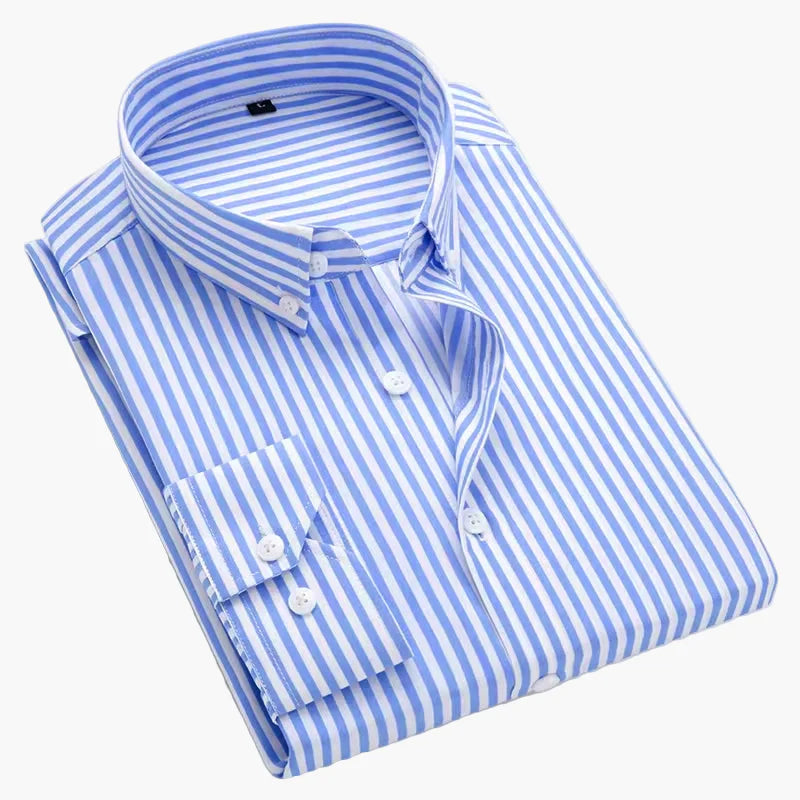 Chemise à Rayures Élégante pour Homme – Style Classique et Polyvalent