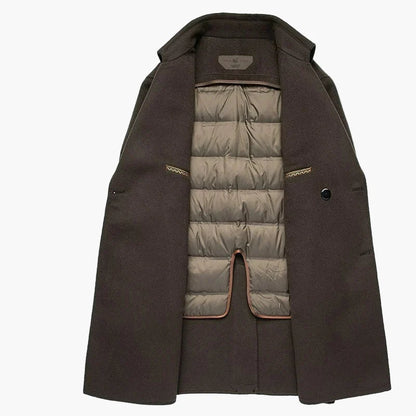 Manteau Classique à Double Boutonnage pour Homme Style Élégant d'Hiver