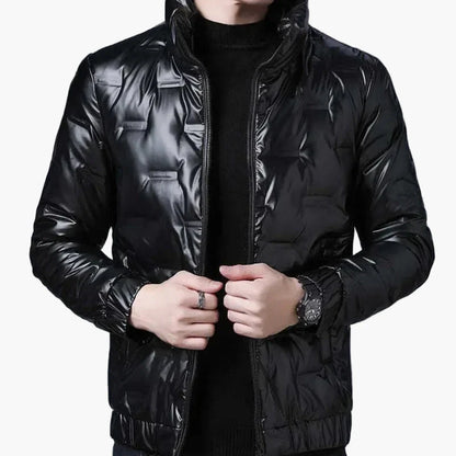 Blouson Homme Style Urbain Brillant pour Hiver et Automne