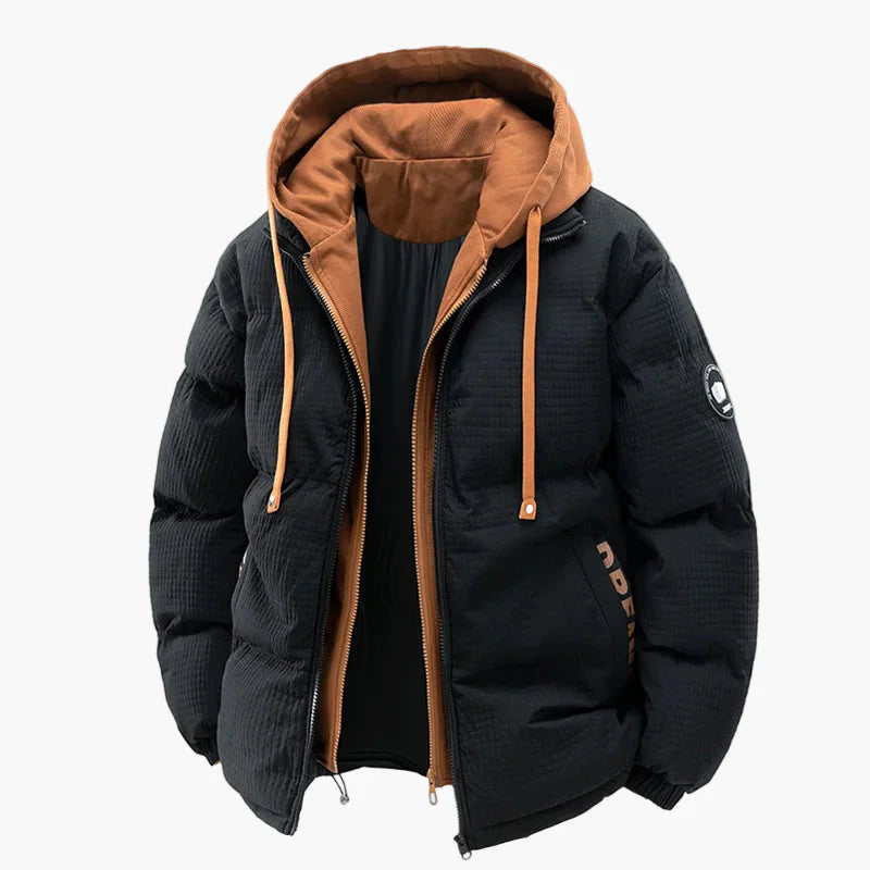 Veste doudoune homme style urbain à capuche – idéale pour l'hiver et la vie quotidienne