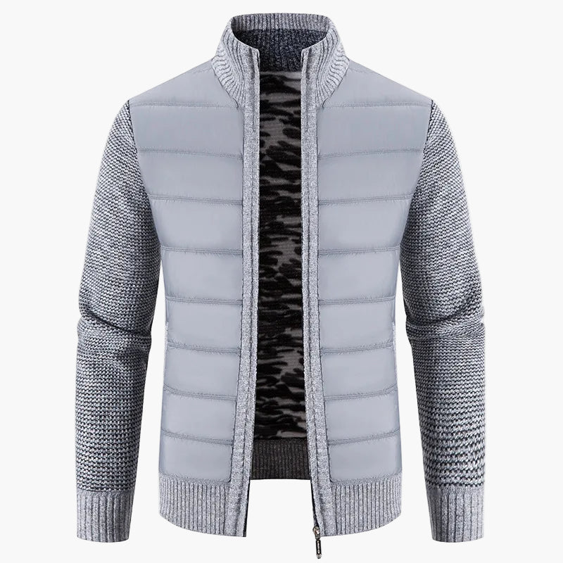 Veste décontractée pour homme style urbain à manches longues avec fermeture éclair