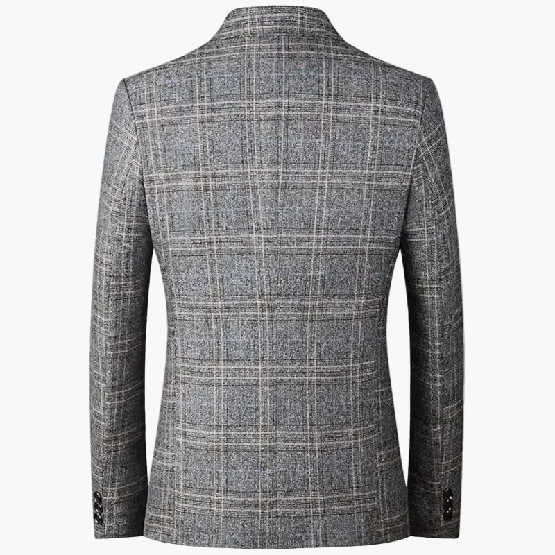 Veste de costume homme élégante à carreaux style business et loisirs
