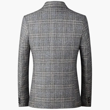 Veste de costume homme élégante à carreaux style business et loisirs